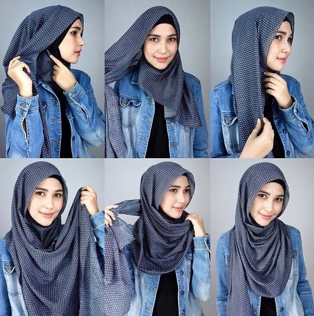Tutorial Jilbab pashmina style kuliah atau kampus