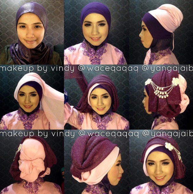Tutorial hijab kebaya simpel untuk pernikahan