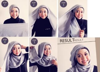Cara Memakai Jilbab Segitiga dengan Mudah